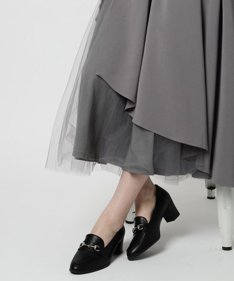 ESPERANZA「ミドルヒールビットローファー」|パンプス|