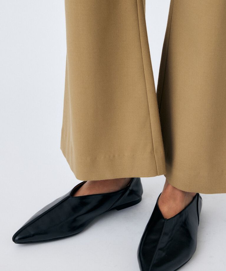 MOUSSY「POINTED FLAT ミュール」|サンダル|BLK