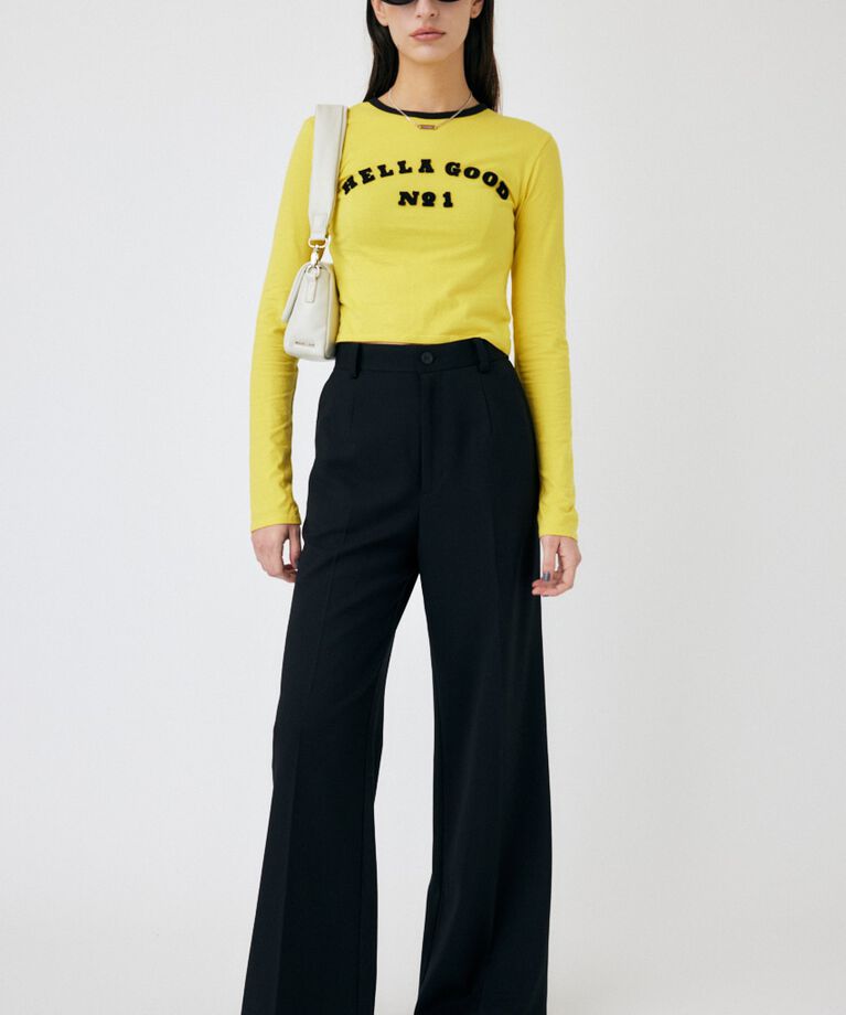 MOUSSY「CENTER PRESS FLARE パンツ」|その他|