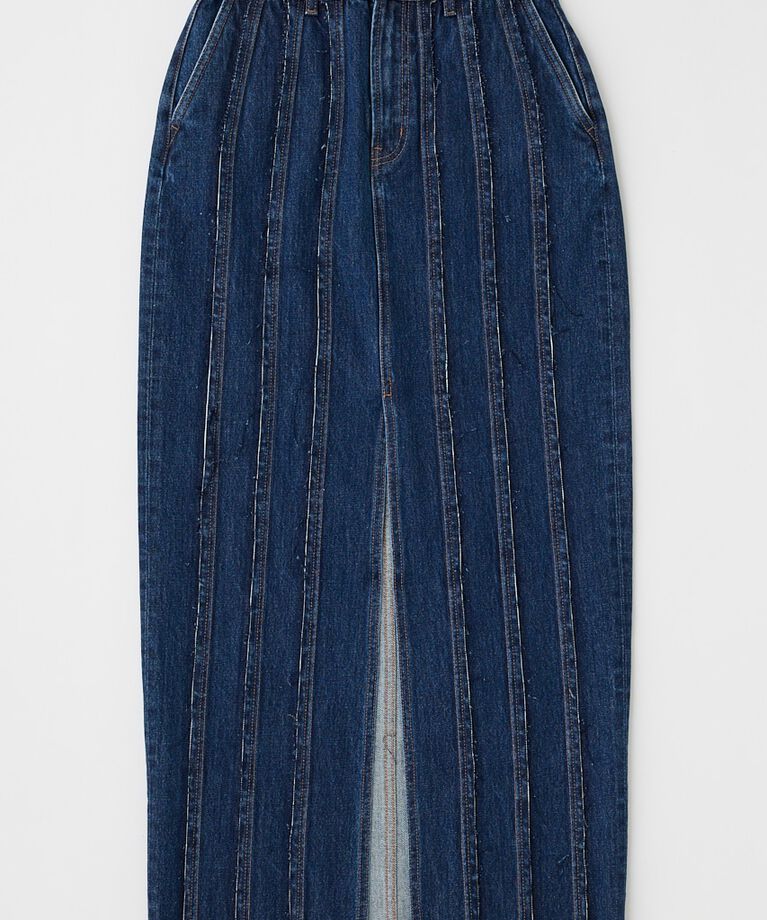 MOUSSY「FRONT SLIT FRINGE スカート」|スカート|