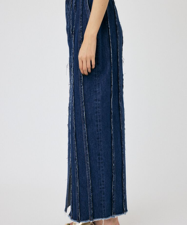 MOUSSY「FRONT SLIT FRINGE スカート」|スカート|
