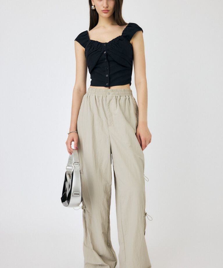 MOUSSY「LAYERED GATHERED ブラウス」|シャツ・ブラウス|