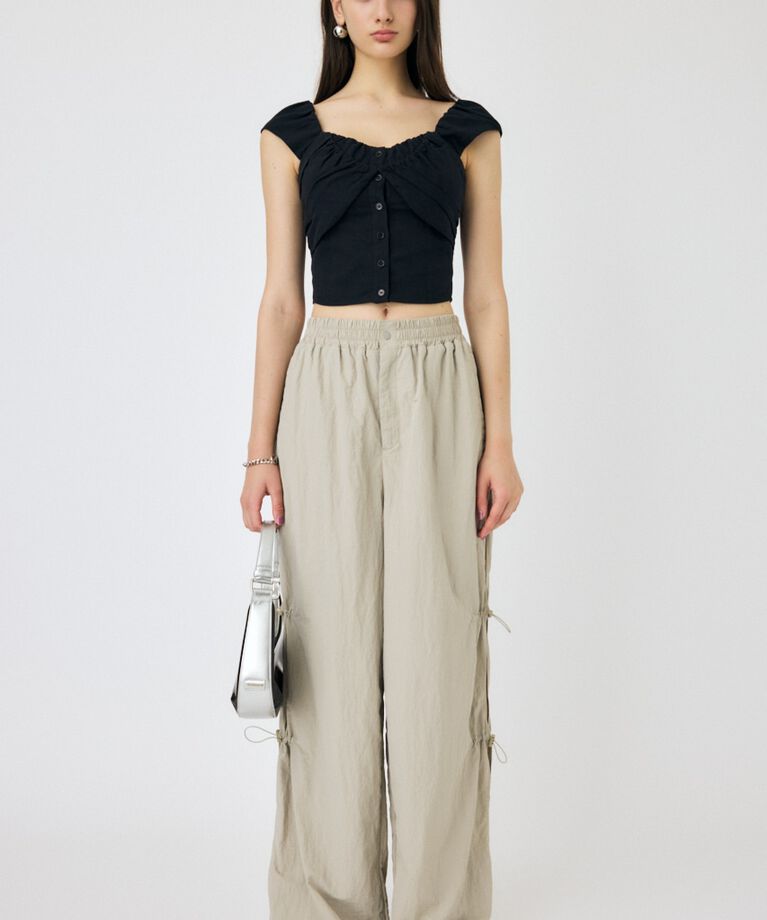 MOUSSY「LAYERED GATHERED ブラウス」|シャツ・ブラウス|