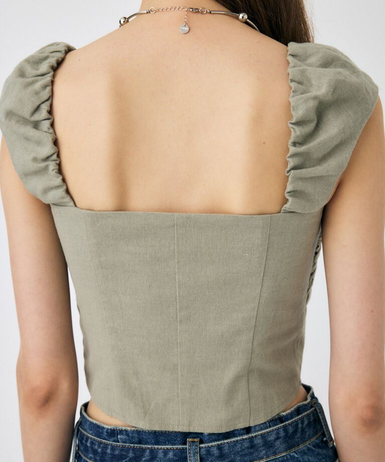 MOUSSY「LAYERED GATHERED ブラウス」|シャツ・ブラウス|