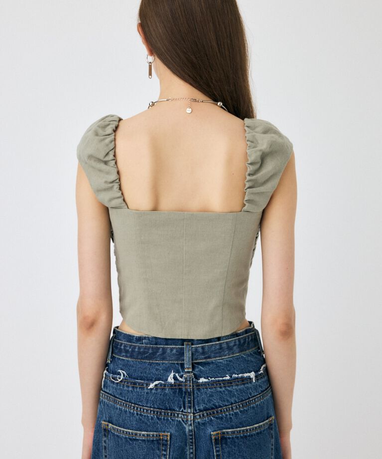 MOUSSY「LAYERED GATHERED ブラウス」|シャツ・ブラウス|