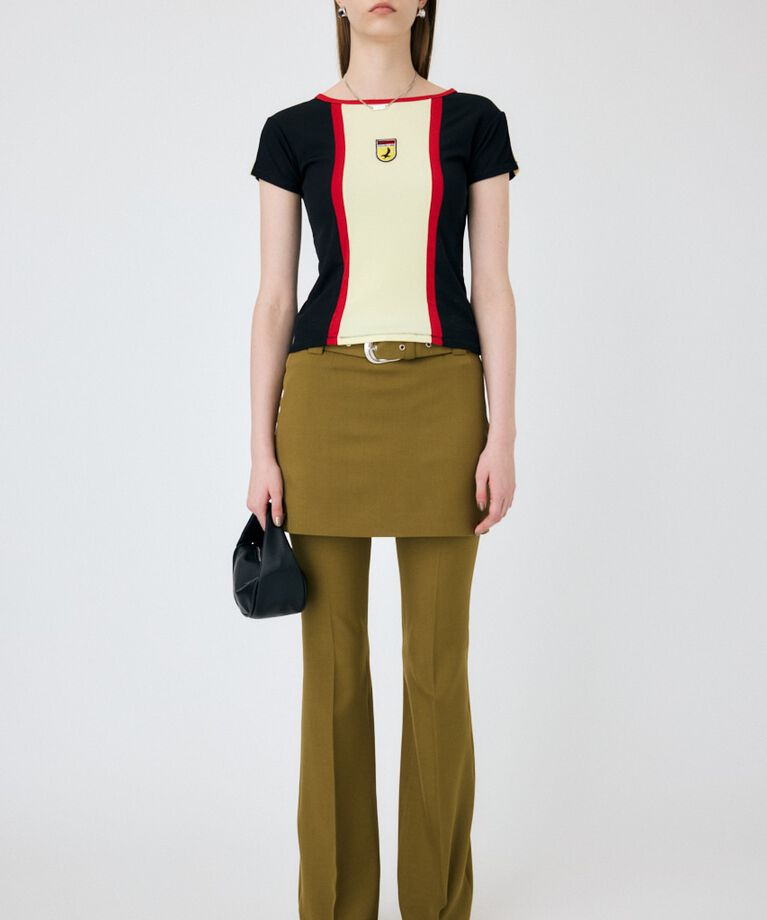 MOUSSY「LOWRISE SKIRT LAYERED フレア」|その他|