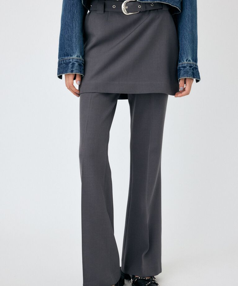 MOUSSY「LOWRISE SKIRT LAYERED フレア」|その他|