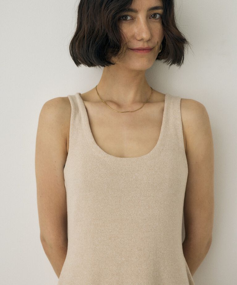MOUSSY「ノースリーブニットワンピース　オーガニックコットン使用」|ワンピース|