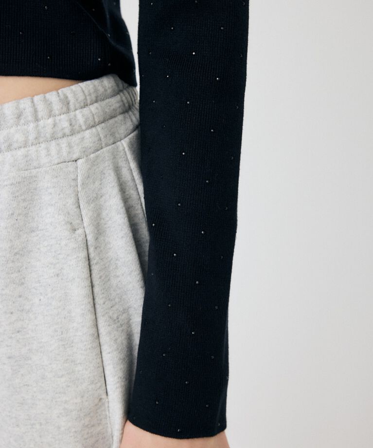 MOUSSY「RHINESTONE ニットトップス」|ニット・セーター|