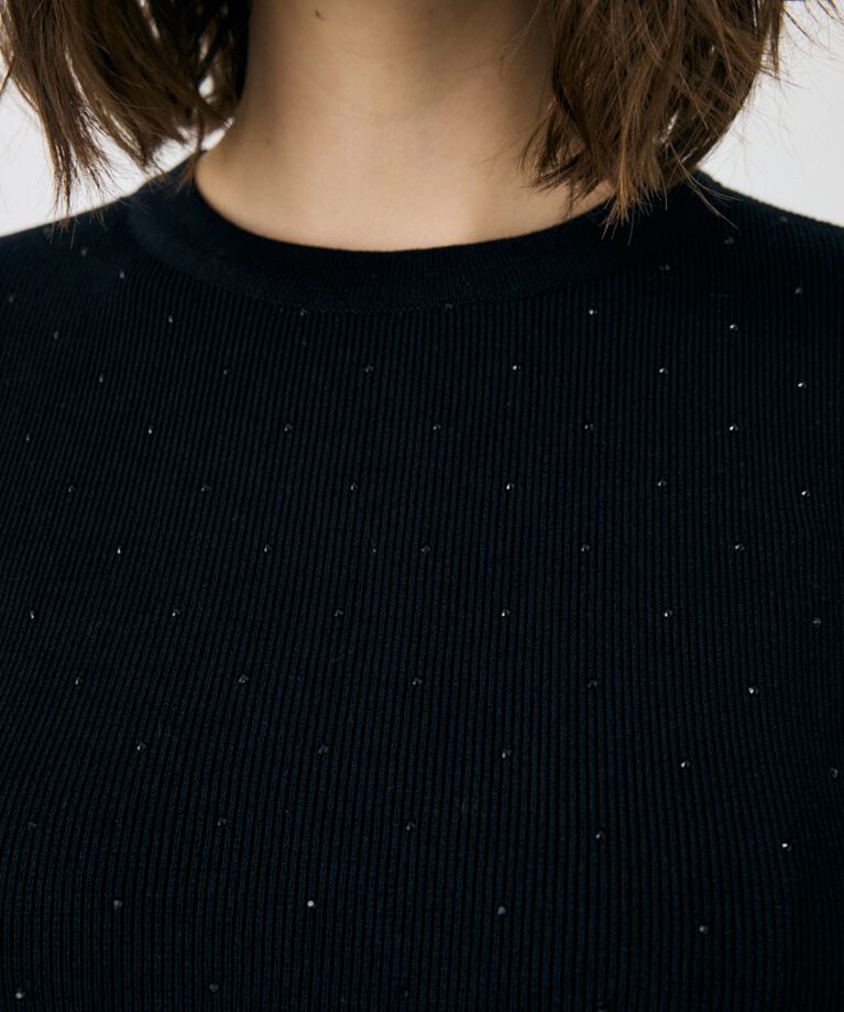MOUSSY「RHINESTONE ニットトップス」|ニット・セーター|