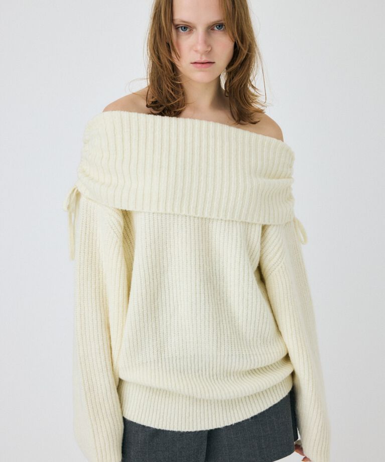 MOUSSY「OFF SHOULDER ルーズプルオーバー」|ニット・セーター|IVOY3