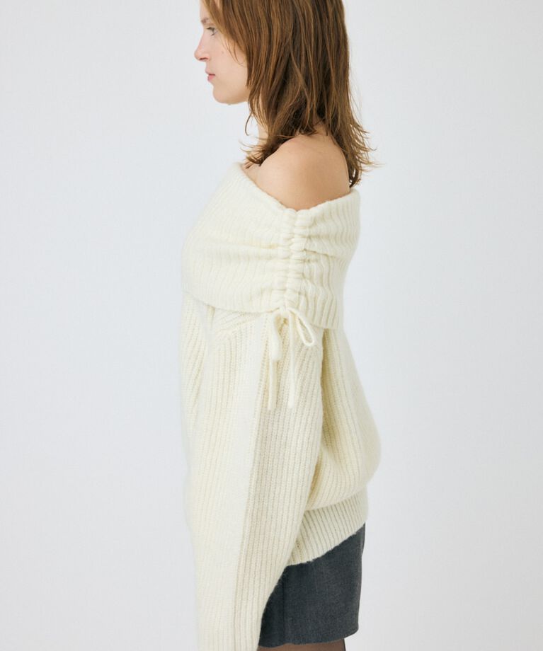 MOUSSY「OFF SHOULDER ルーズプルオーバー」|ニット・セーター|