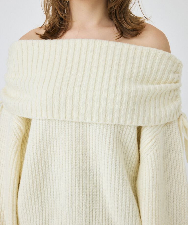 MOUSSY「OFF SHOULDER ルーズプルオーバー」|ニット・セーター|