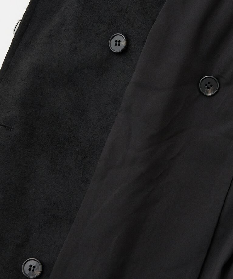 MOUSSY「テーラードロングコート リサイクルポリエステル×ウール混」|その他|