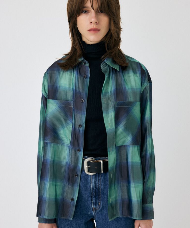 MOUSSY「MIX CHECK ルーズシャツ」|シャツ・ブラウス|