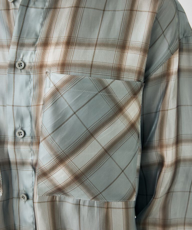 MOUSSY「MIX CHECK ルーズシャツ」|シャツ・ブラウス|