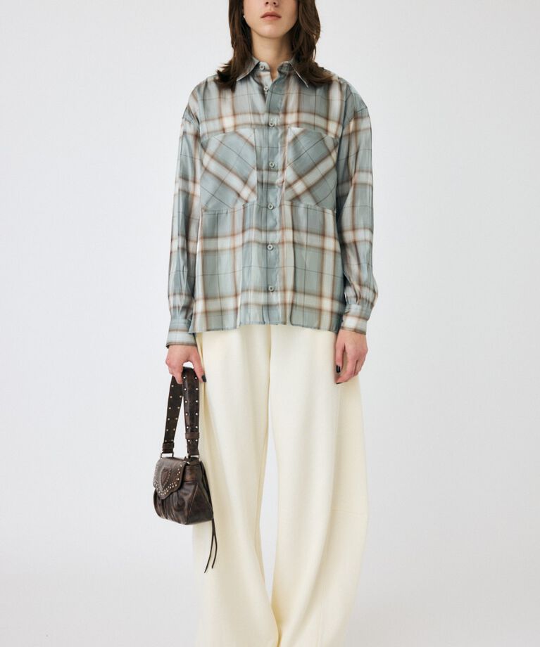 MOUSSY「MIX CHECK ルーズシャツ」|シャツ・ブラウス|
