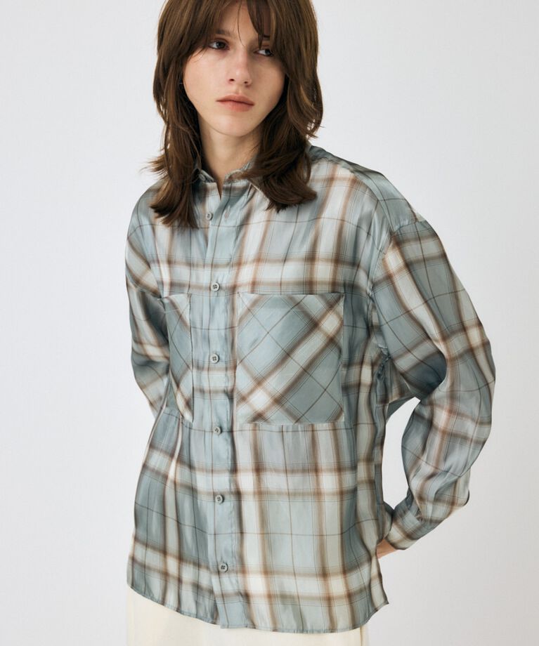 MOUSSY「MIX CHECK ルーズシャツ」|シャツ・ブラウス|
