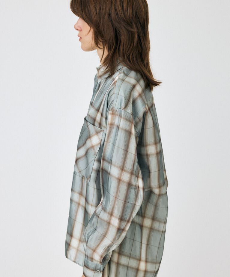 MOUSSY「MIX CHECK ルーズシャツ」|シャツ・ブラウス|