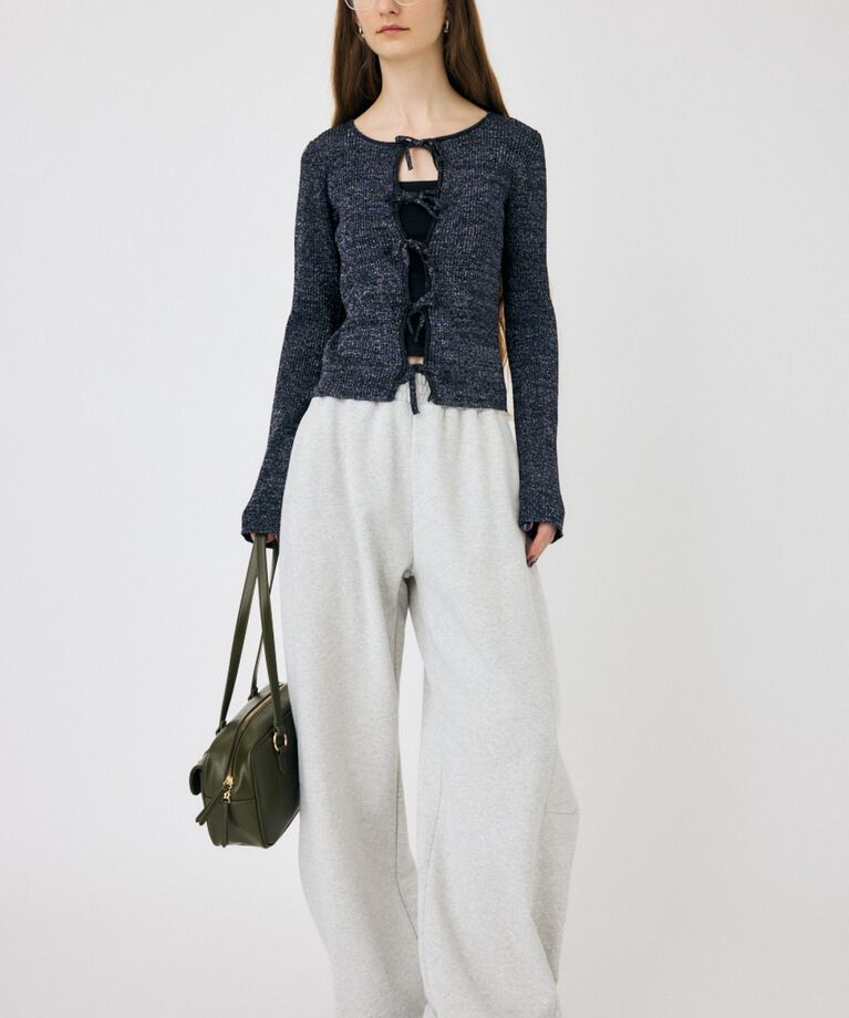 MOUSSY「FRONT RIBBON ニットトップス」|ニット・セーター|