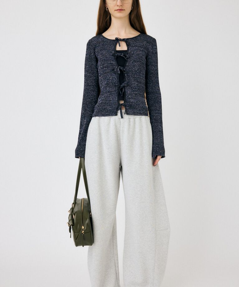 MOUSSY「FRONT RIBBON ニットトップス」|ニット・セーター|