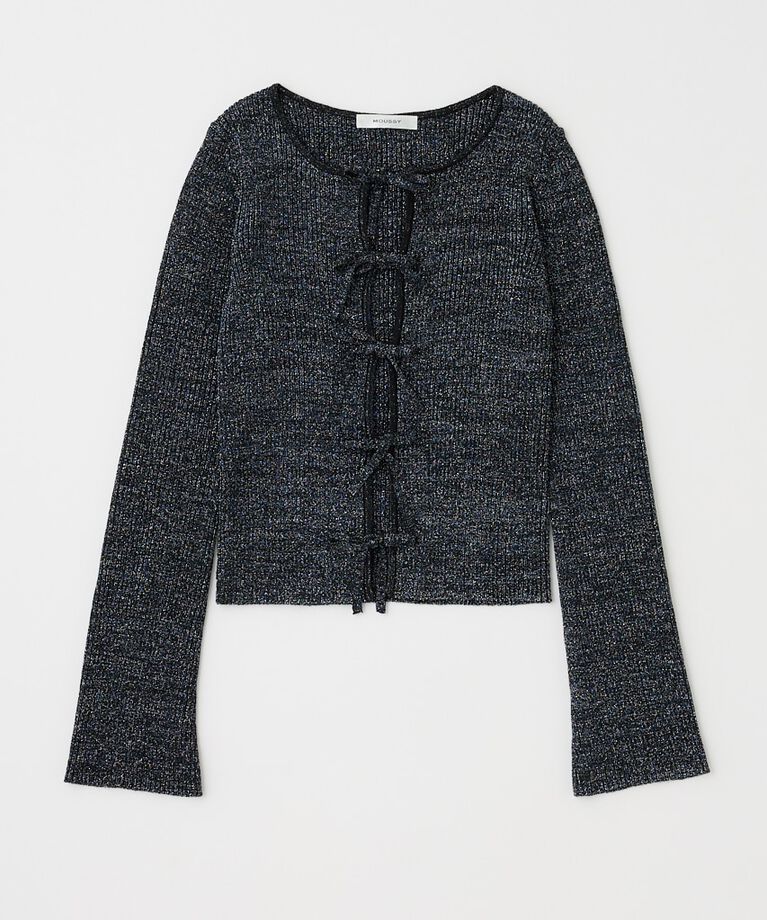 MOUSSY「FRONT RIBBON ニットトップス」|ニット・セーター|