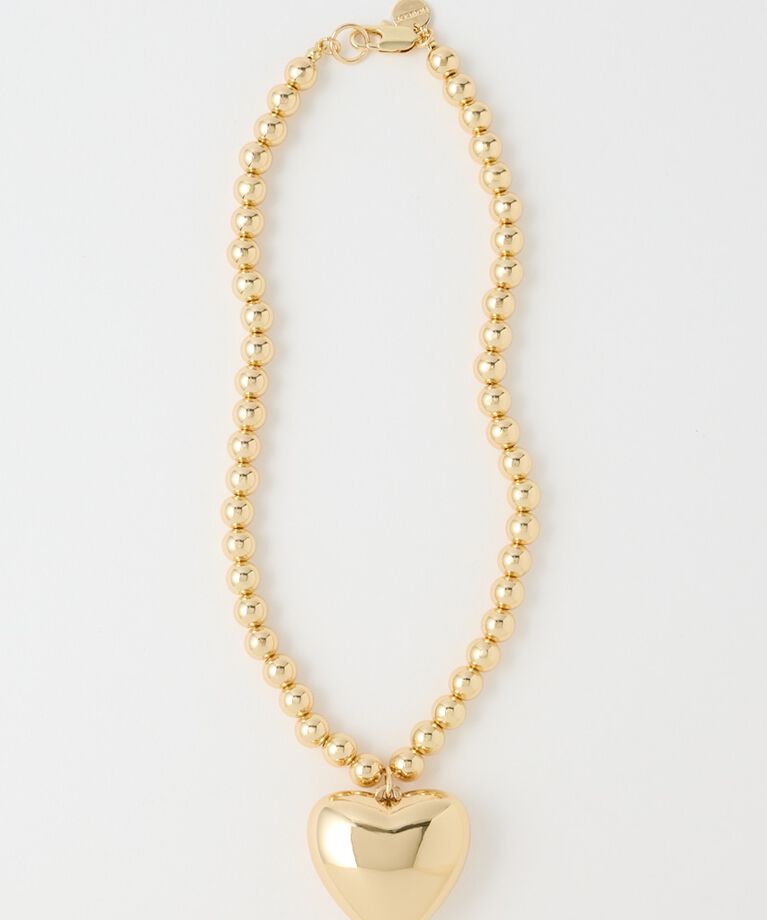 MOUSSY「BIG HEART ネックレス」|ネックレス|GLD