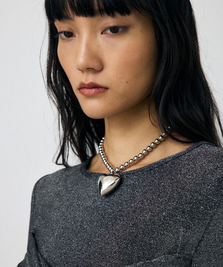MOUSSY「BIG HEART ネックレス」|ネックレス|SLV