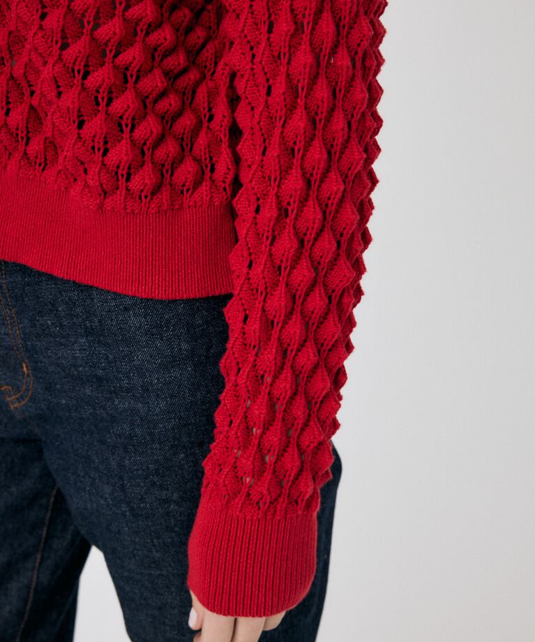 MOUSSY「PEAK STITCH ニットカーディガン」|カーディガン|