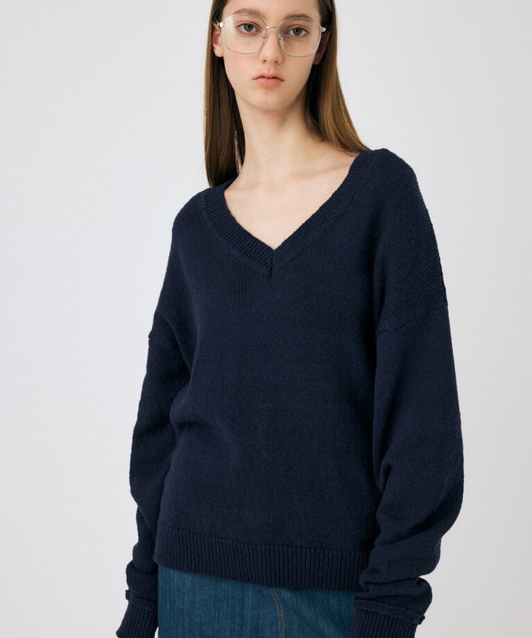 MOUSSY「V NECK セーター」|ニット・セーター|D/NVY3
