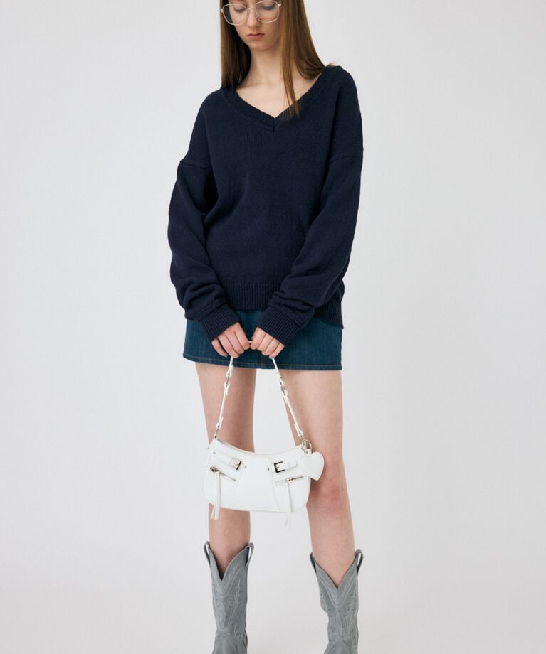 MOUSSY「V NECK セーター」|ニット・セーター|