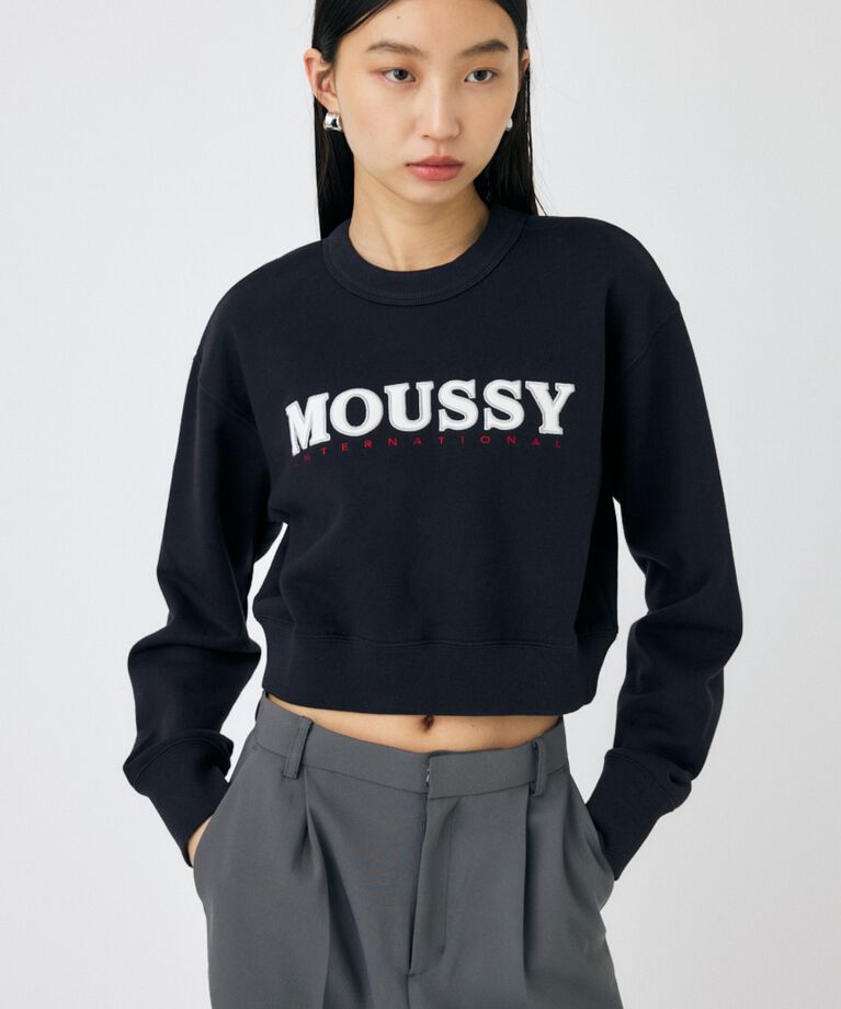 MOUSSY「MOUSSY TWILL アップリケ プルオーバー」|パーカー|BLK
