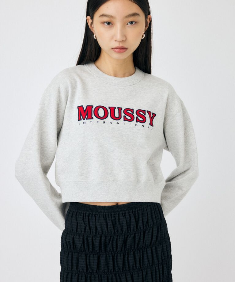 MOUSSY「MOUSSY TWILL アップリケ プルオーバー」|パーカー|T.GRY
