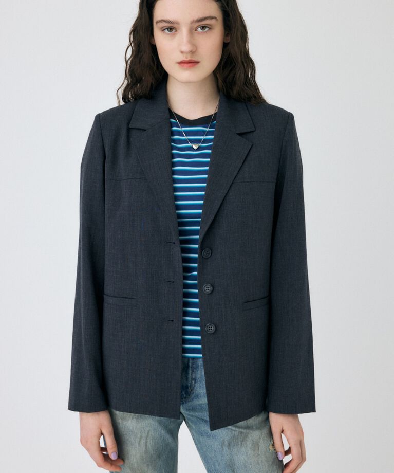 MOUSSY「BOXY ブレザー」|その他|D/GRY3