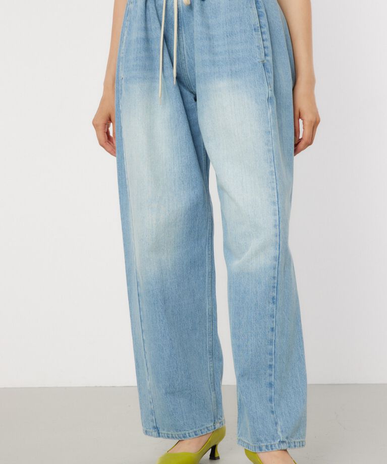 RODEO CROWNS「SQUEEZE DENIM WIDE PT」|デニム|BLU