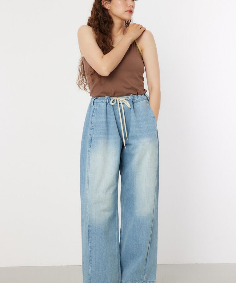RODEO CROWNS「SQUEEZE DENIM WIDE PT」|デニム|