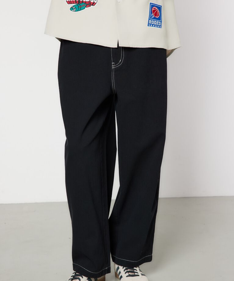 RODEO CROWNS「color stitching pants」|その他|BLK
