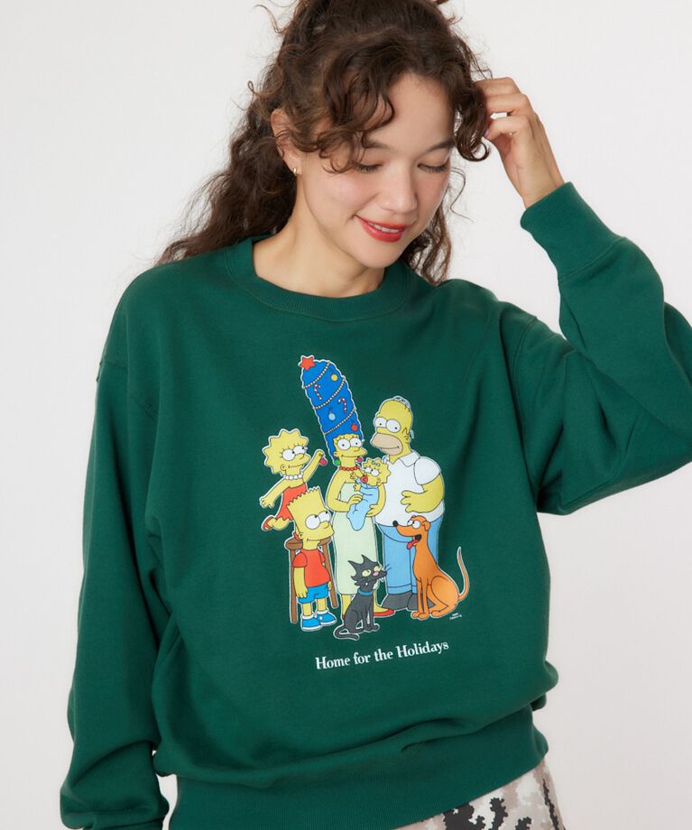 RODEO CROWNS「(THE SIMPSONS)Xmasスウェットトップス」|パーカー|