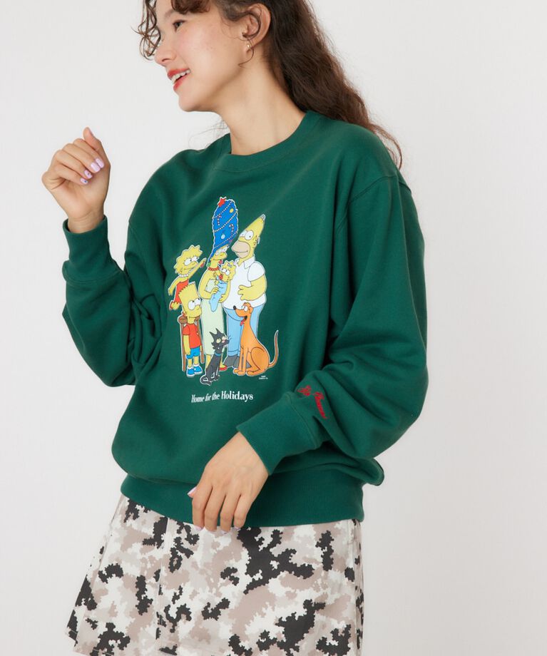 RODEO CROWNS「(THE SIMPSONS)Xmasスウェットトップス」|パーカー|