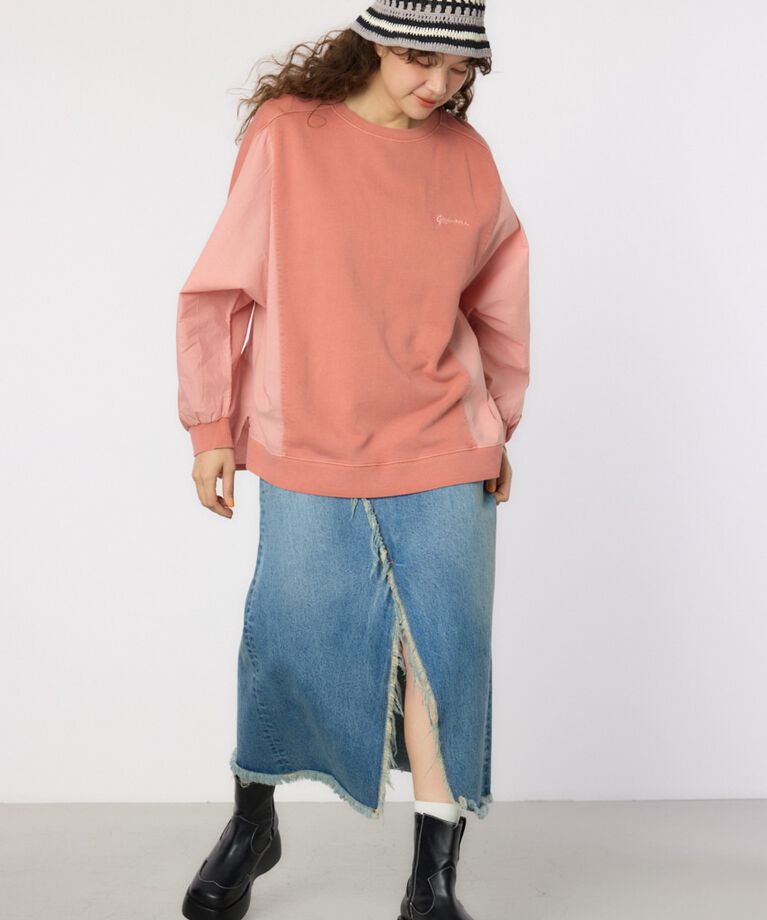 RODEO CROWNS「ピグメントバック切替トップス」|Tシャツ・カットソー|