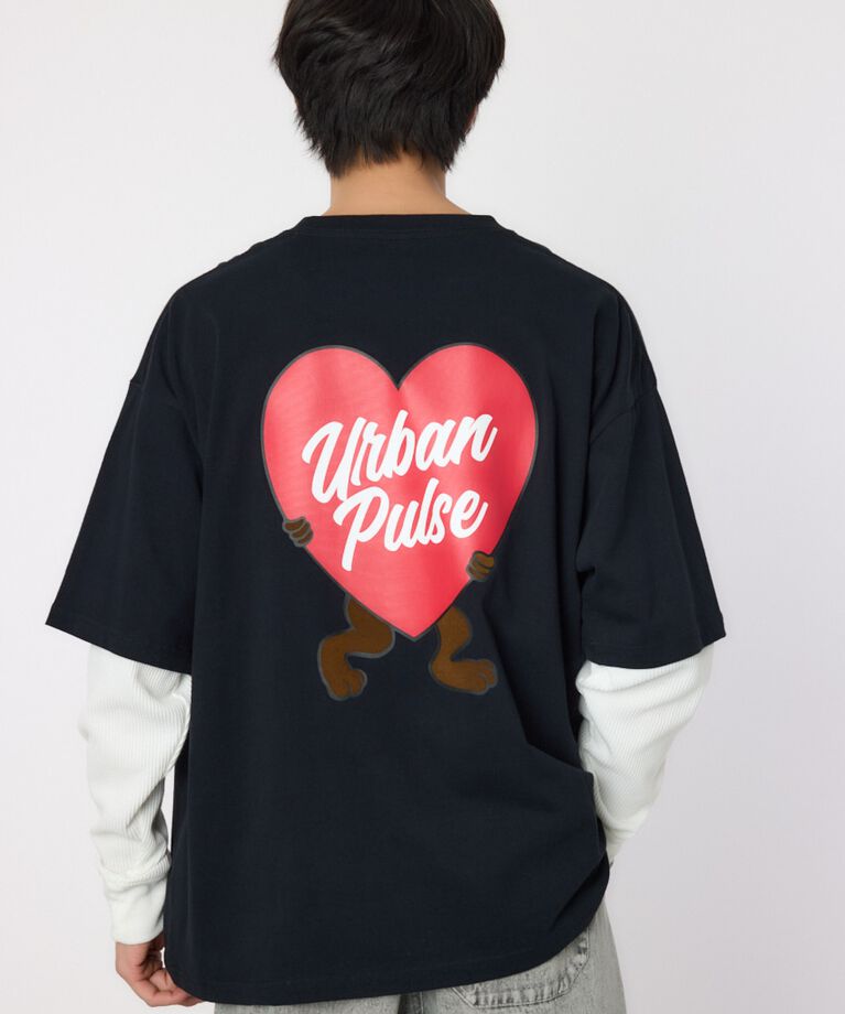 RODEO CROWNS「ハートパネルレイヤードロングスリーブTシャツ」|Tシャツ・カットソー|