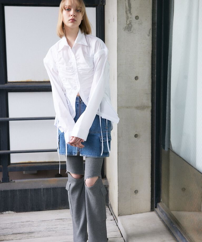 SLY「OPEN SHOULDER DROST シャツ」|シャツ・ブラウス|