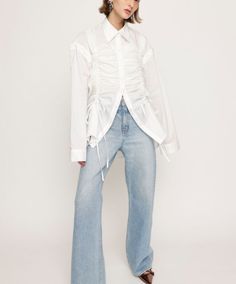 SLY「OPEN SHOULDER DROST シャツ」|シャツ・ブラウス|