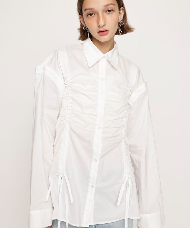 SLY「OPEN SHOULDER DROST シャツ」|シャツ・ブラウス|