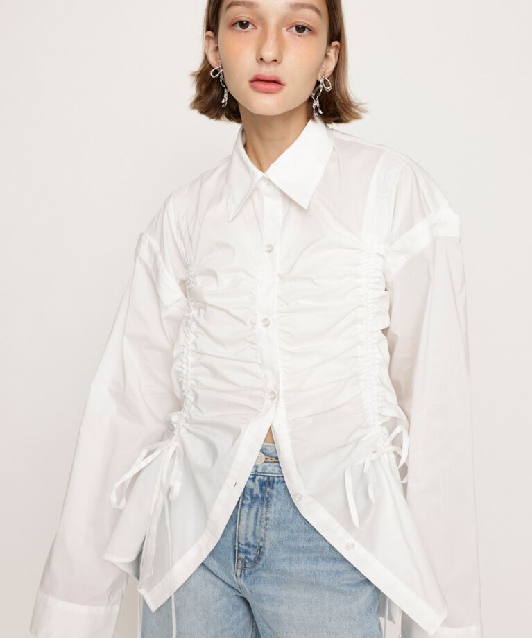 SLY「OPEN SHOULDER DROST シャツ」|シャツ・ブラウス|