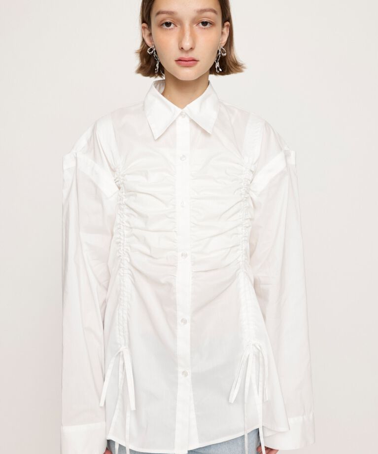 SLY「OPEN SHOULDER DROST シャツ」|シャツ・ブラウス|