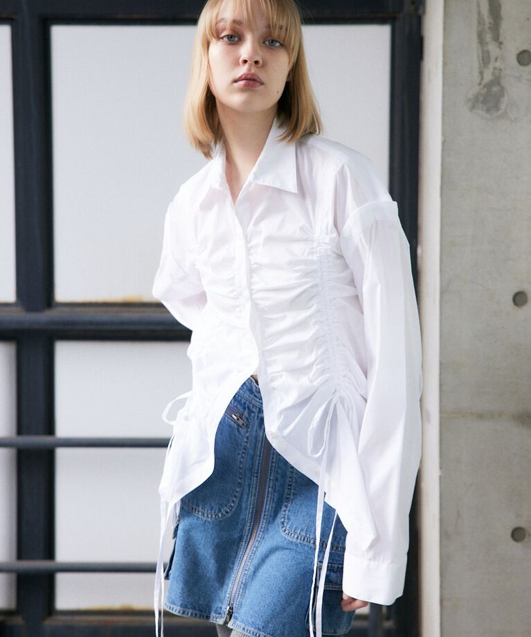 SLY「OPEN SHOULDER DROST シャツ」|シャツ・ブラウス|