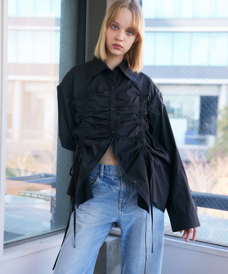 SLY「OPEN SHOULDER DROST シャツ」|シャツ・ブラウス|