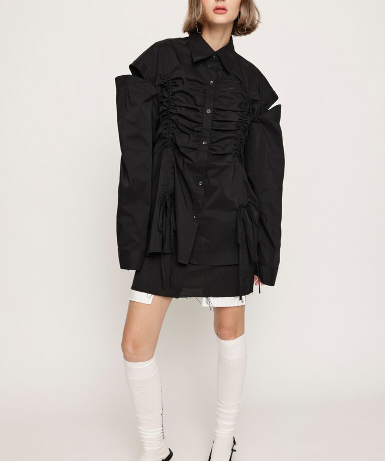 SLY「OPEN SHOULDER DROST シャツ」|シャツ・ブラウス|