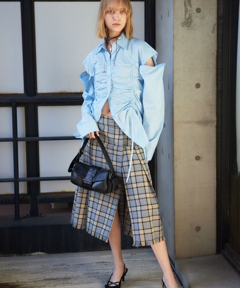 SLY「OPEN SHOULDER DROST シャツ」|シャツ・ブラウス|